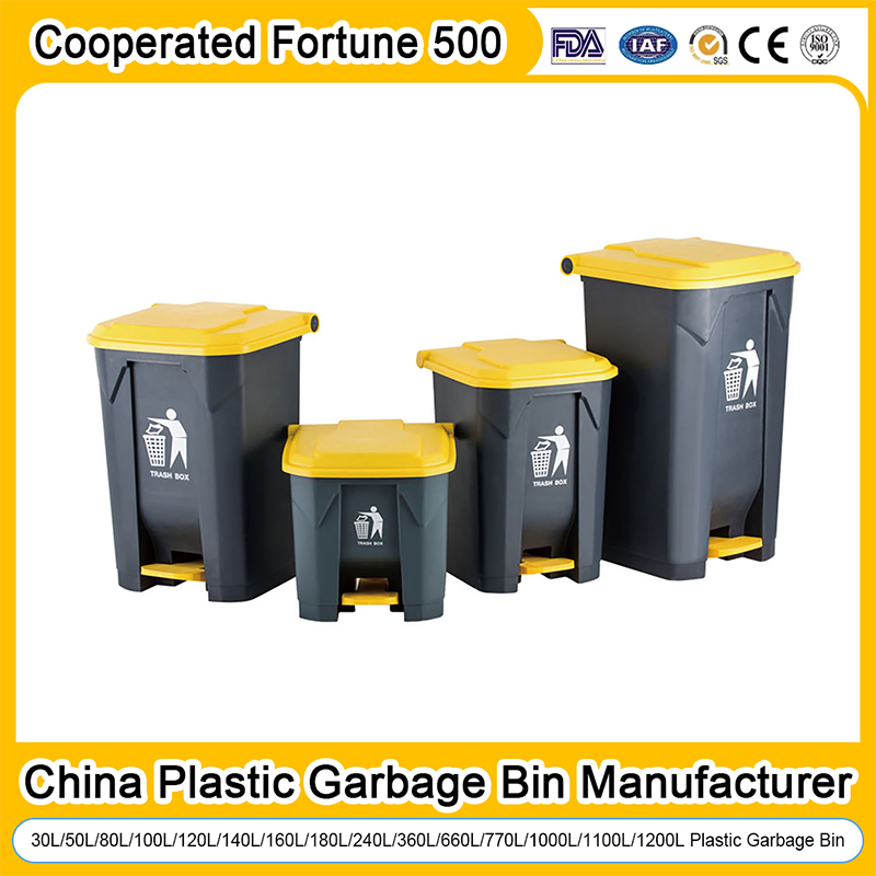 Garbage Bin Manufacturer 30L/50L/100L/120L/240L/360L/660L/1100L/1200L Trash/Rubbish/Dust/Wheelie Outdoor HDPE Mobile Medical Plastic Waste Bin