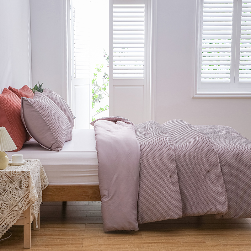 Wholesale Factory Waffle Beddings Comforter Duvet Cover Comforter Bedding Set
