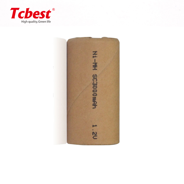 Tcbest NiMH Sc Size 1.2V 2500mAh 3000mAh Rechargeable Battery for Toys OEM Accepted