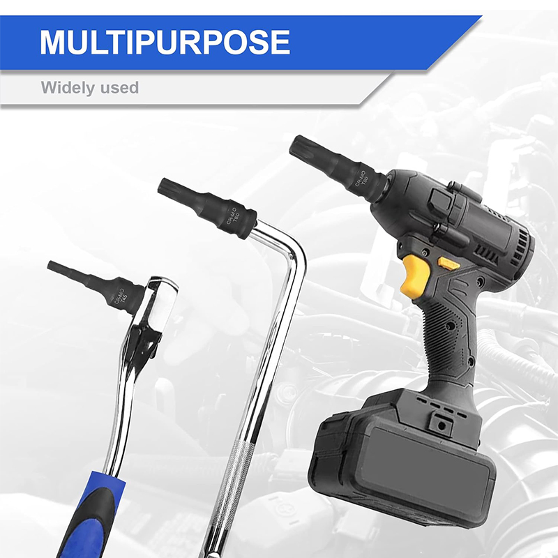 Набор ударных головок Torx 8PCS Cr-Mo