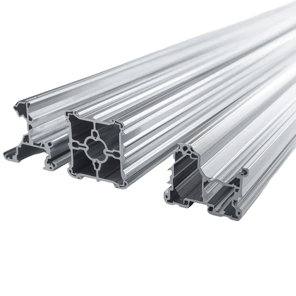 Custom Aluminum Extrusion Profile Industrial Architectural Decorative Transportation Heat Sink Aluminium Extruded Profiles in Square T-Shape Flat Round Angle