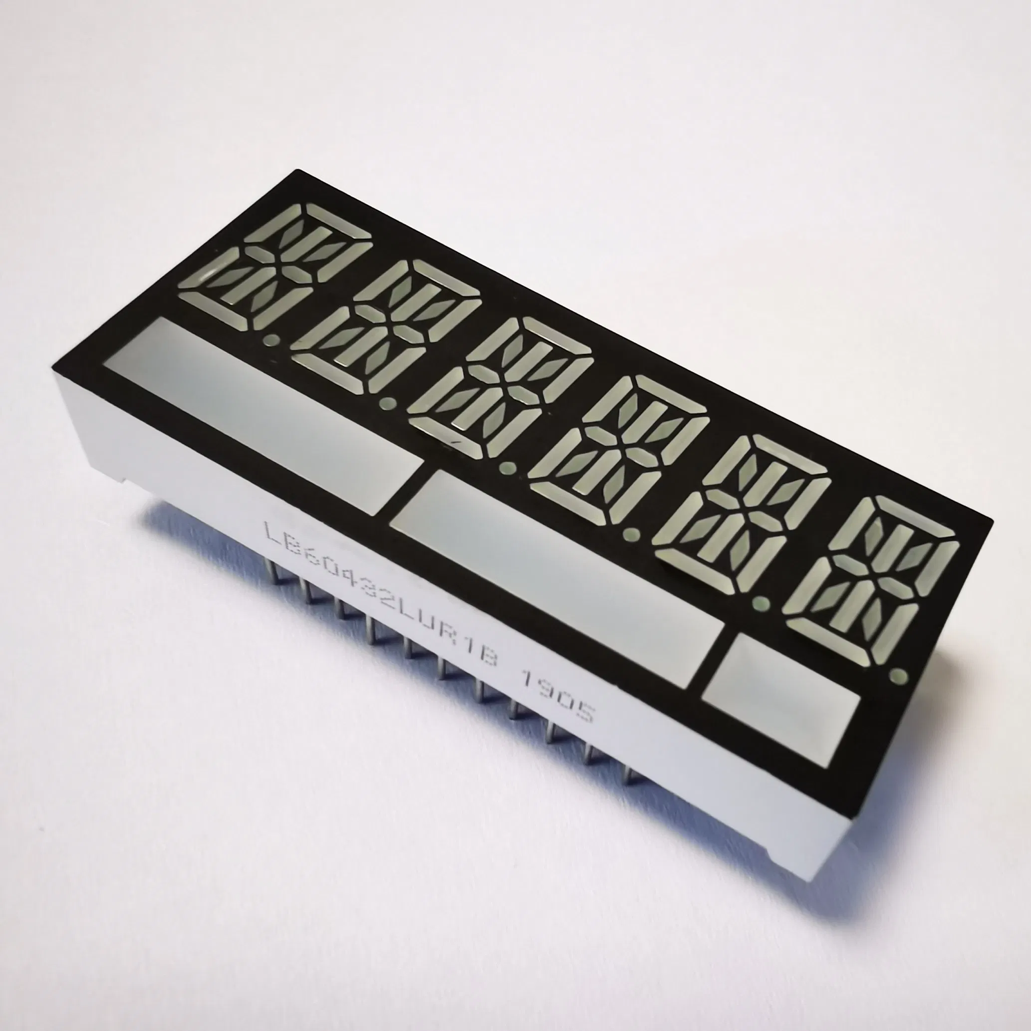 Ultra Red 11mm 6 Digit 14 Segment Alphanumeric LED Display Common Cathode for Taximeter