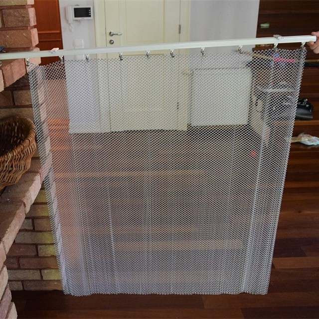 Interior Decorative Metal Mesh Room Divider Drapery Curtain Fabric