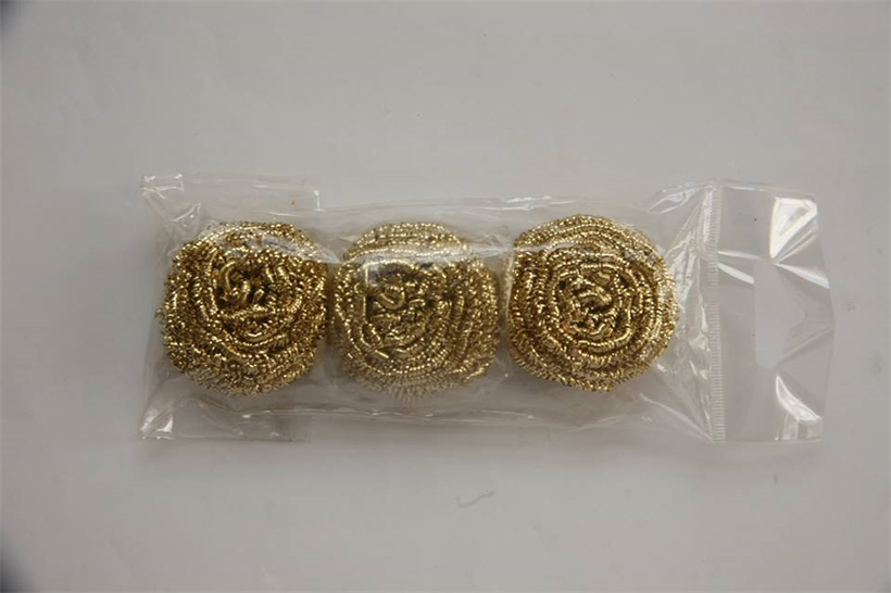 Galvanized Stainless Steel Wire Sponge Wool Pot Mesh Scourer for Wholesale