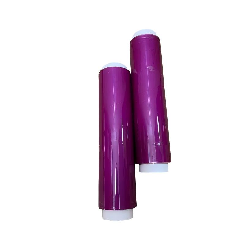 Purple Color PVC Food Cling Film for Kitchen