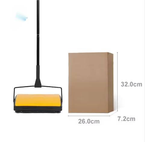 Carpet Sweeper Cleaner for Home Office Pet Hair Dust Scraps with a Brush
