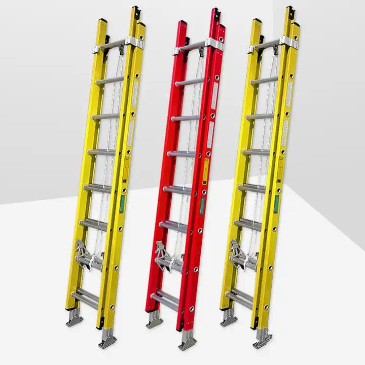 High Quality Strong Fiberglass Extension Ladders