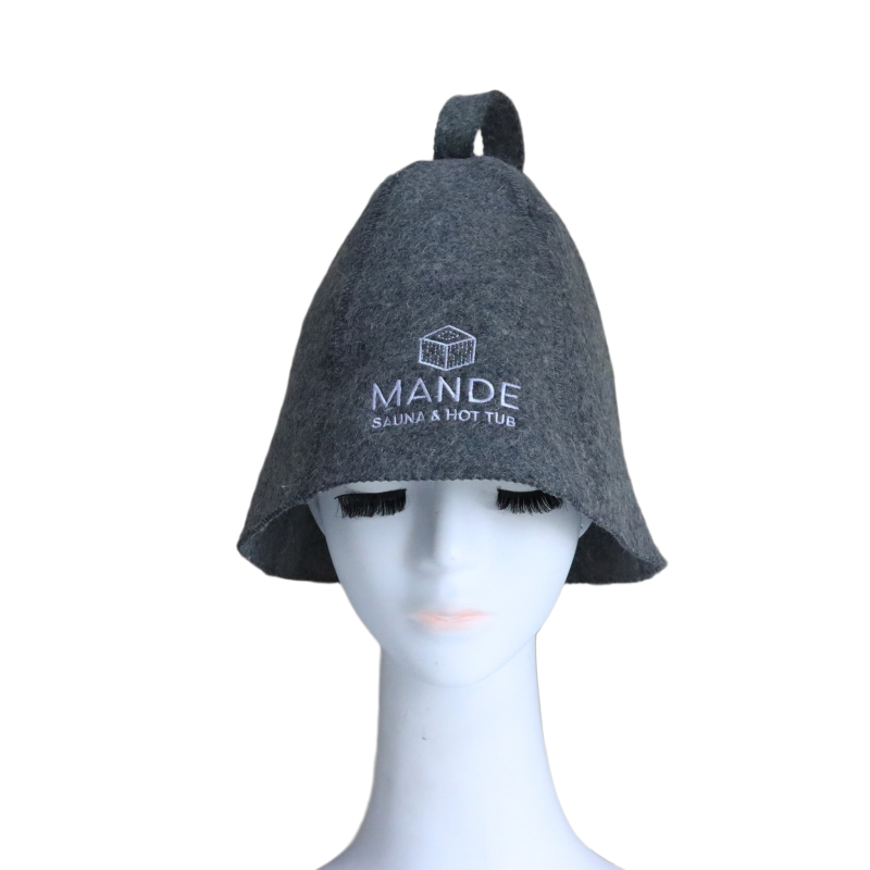 Sauna Hat for Women Men, 100% Wool Felt Bath Cap, Unisex Bathroom Sauna Accessories for Men Women