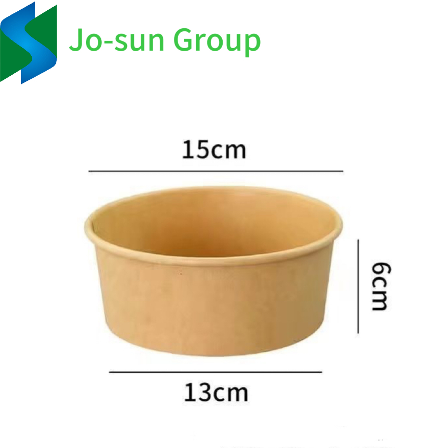 Factory Price Kraft Paper Bowl for Hot/Cold Food Containers Logo Design Fruit Paper Bowl for Picnic