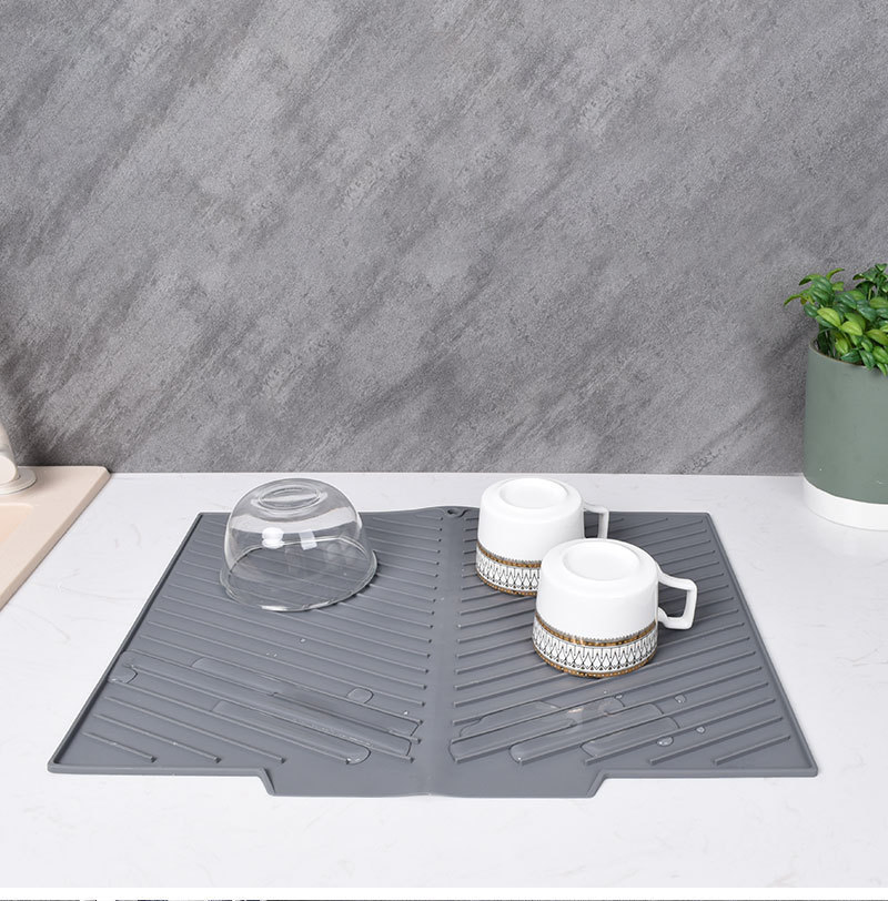 Силиконовый коврик для сушки посуды, антискользящий