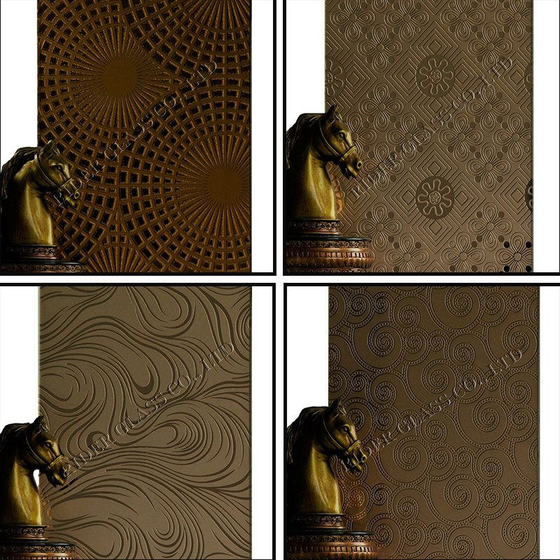 3-6mm Am-85 Decorative Acid Etched Frosted Art Architectural Glass