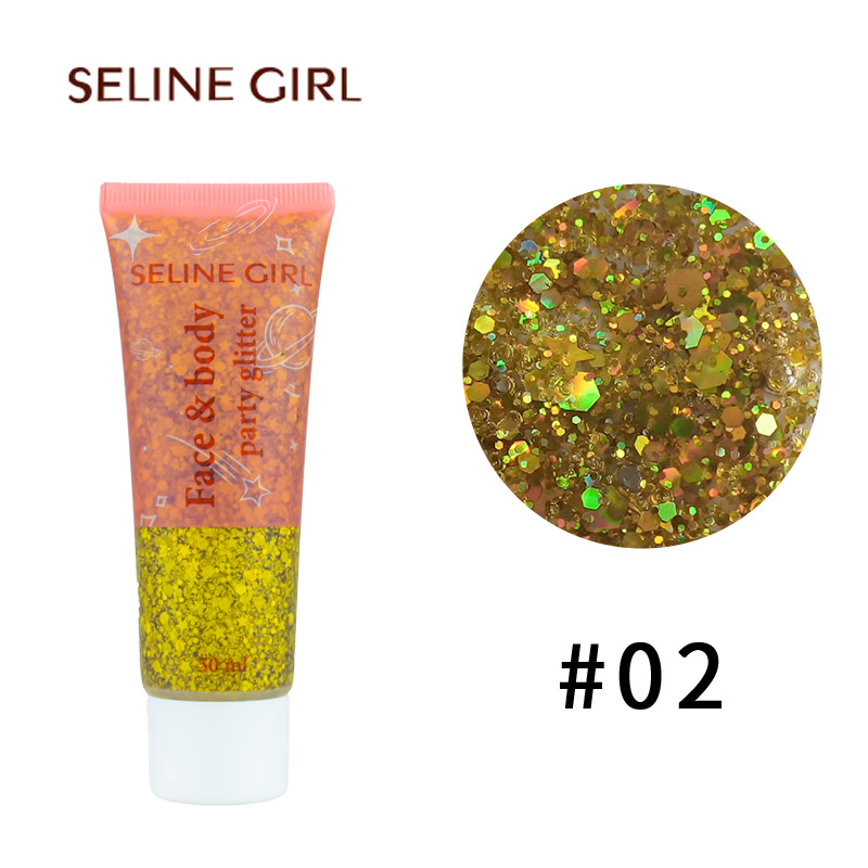 Seline Girl 50ml Eyeshadow Face Body Party Gel Glitter