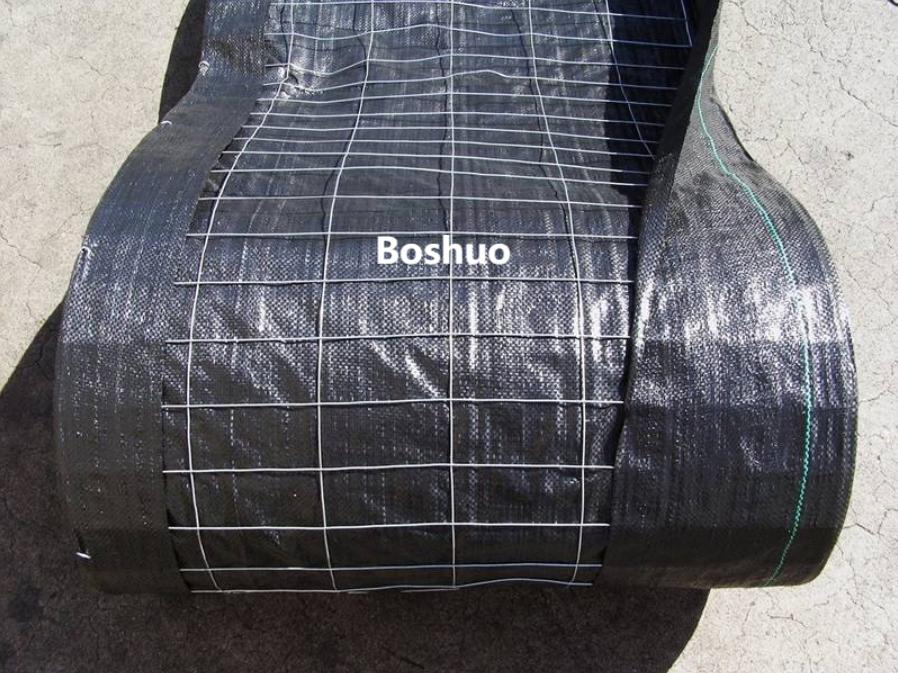 Silt Fence Barrier with Wire Mesh Backed PP Woven Geotextile Fabric for Erosion Sediment Control Temporary Barrier Silt Fencing 70GSM 100GSM 70g 100g