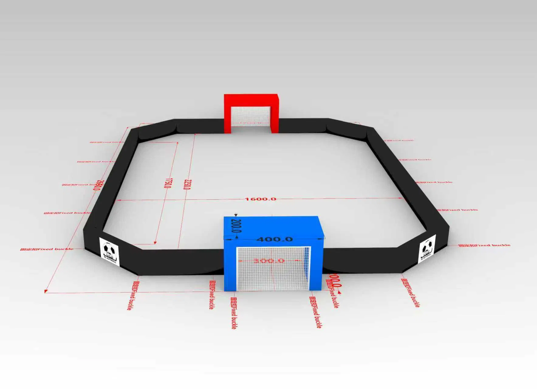 Boyi Outdoor Sports Inflatable Soccer Field Inflatable Soccer Pitch