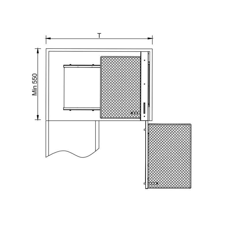Iron Case Universal Magic Corner Kitchen Cabinet Storage Solution with Non-Slip Mat for Efficient Organization