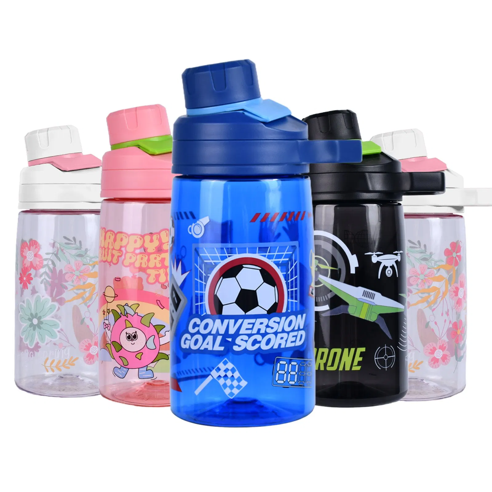 Детская бутылка для воды с мультяшками, BPA Free
