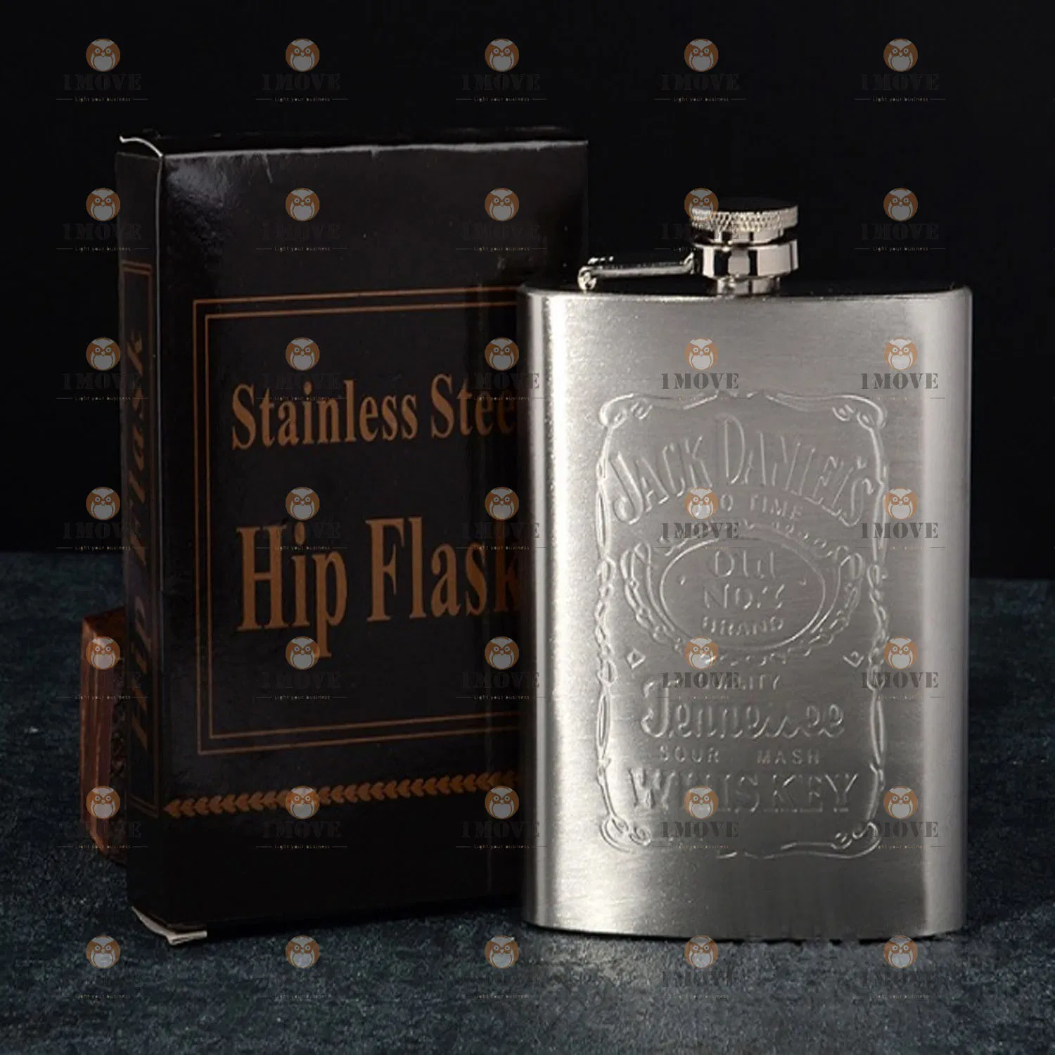 1move Hip Flask Stainless Steel Customized for Wholesale