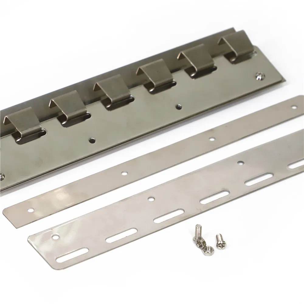 Stainless Steel Hanging Rail System Clip 200mm 300mm for PVC Strip Curtains