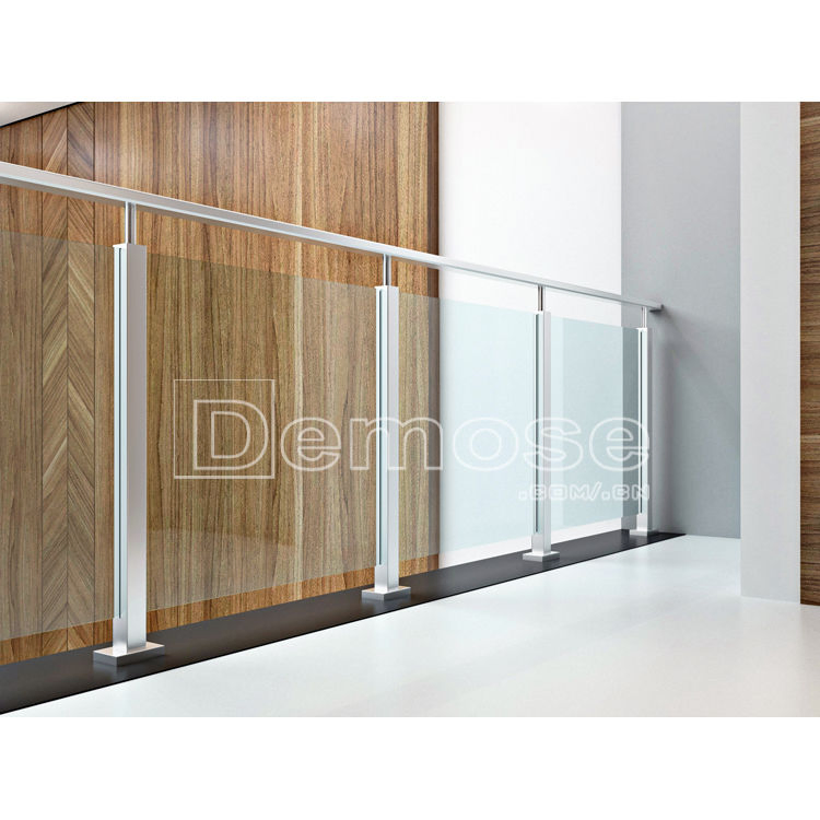 Outdoor Stainless Steel Railing with Square Pillar Acrylic Stair Banister for Apartment Use (DMS-B21328)