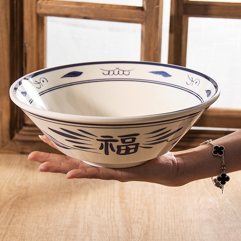 Chinese Style Custom Logo Restaurant Serving Bowl Melamine Noodle Ramen Bowls