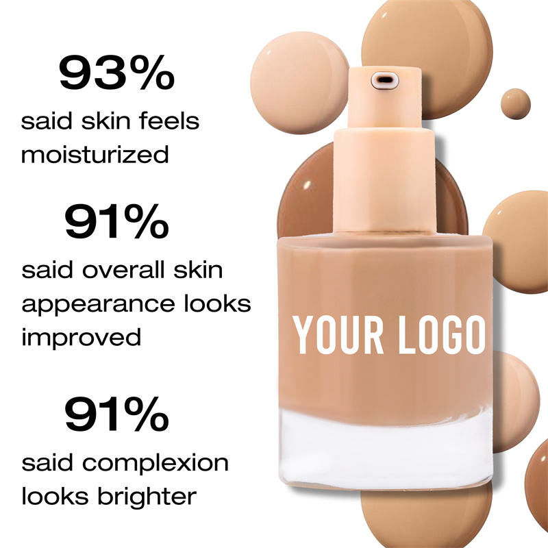 2025 New Arrival Hot Selling Private Label Long Lasting Waterproof Face Makeup Velvet Finish Liquid Foundation