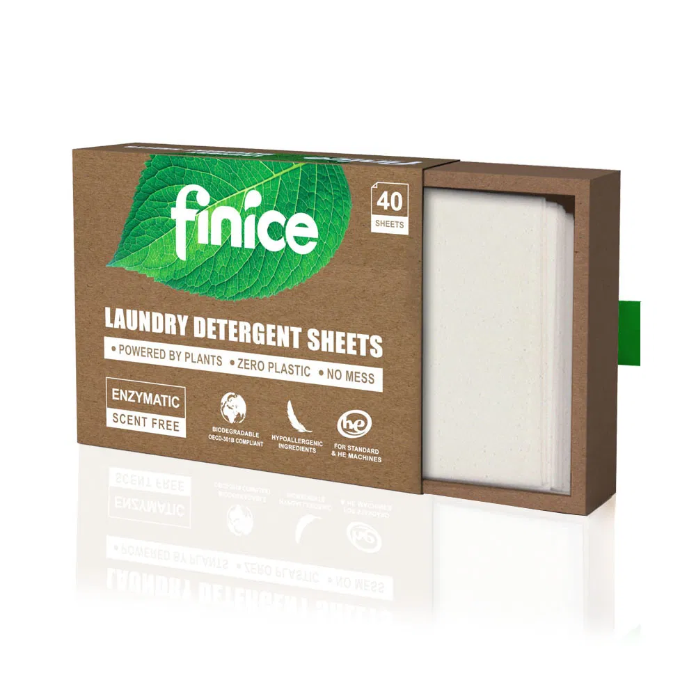 Finice Eco Friendly Biodegradable Laundry Detergent Sheets Laundry Paper Laundry Strips