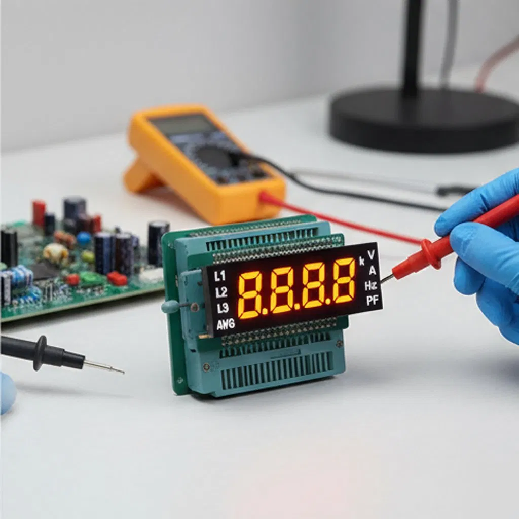 Customized Ultra Bright 4 Digit Red/White LED Display Module for Meters