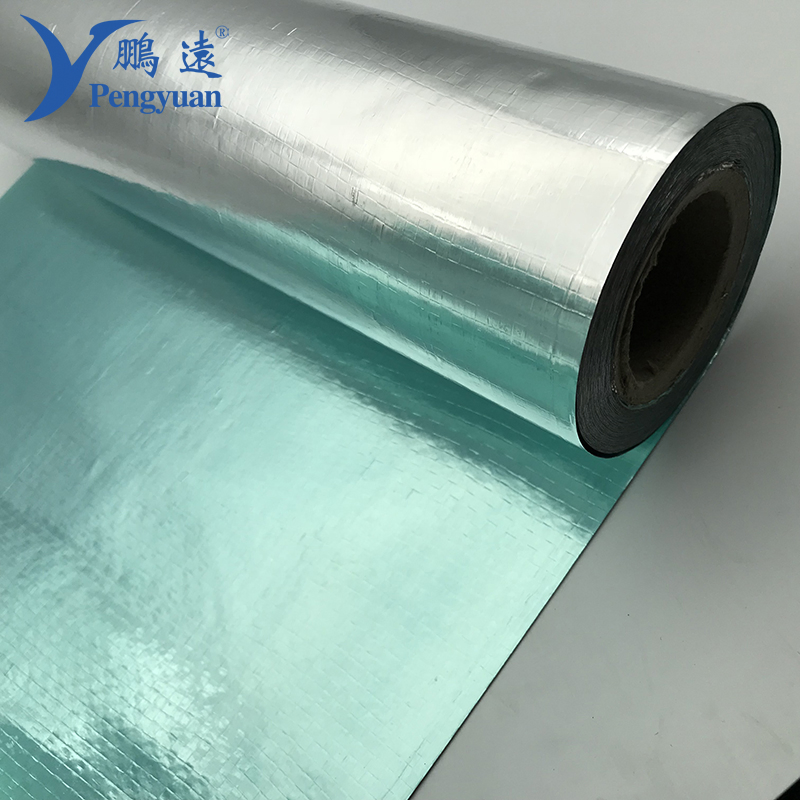 Roof Sarking Blue Aluminum Foil Laminated PE Woven Fabric for Building Material