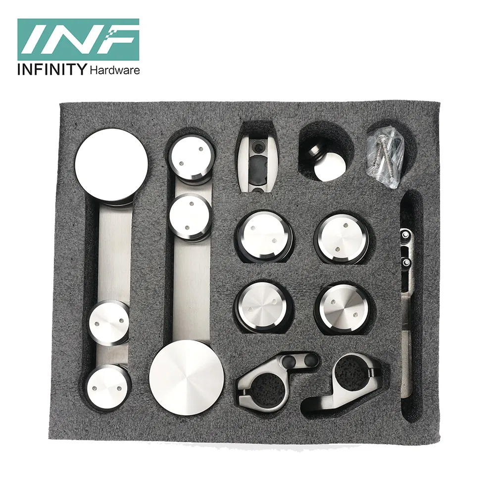 European Style Hot Sale Shower Hardware Stainless Steel Square Door Pull Handle Bathroom Accessories