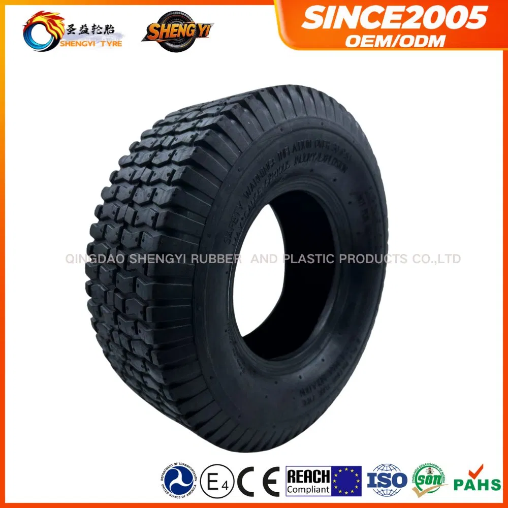16 Inch 16X5.00-8 Pneumatic Inflatable Rubber Tire Wheel for Hand Truck Trolley Lawn Mower Spreader Trolley Stroller