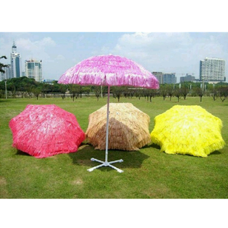 Shade Straw PP Grass Raffia Beach Umbrella