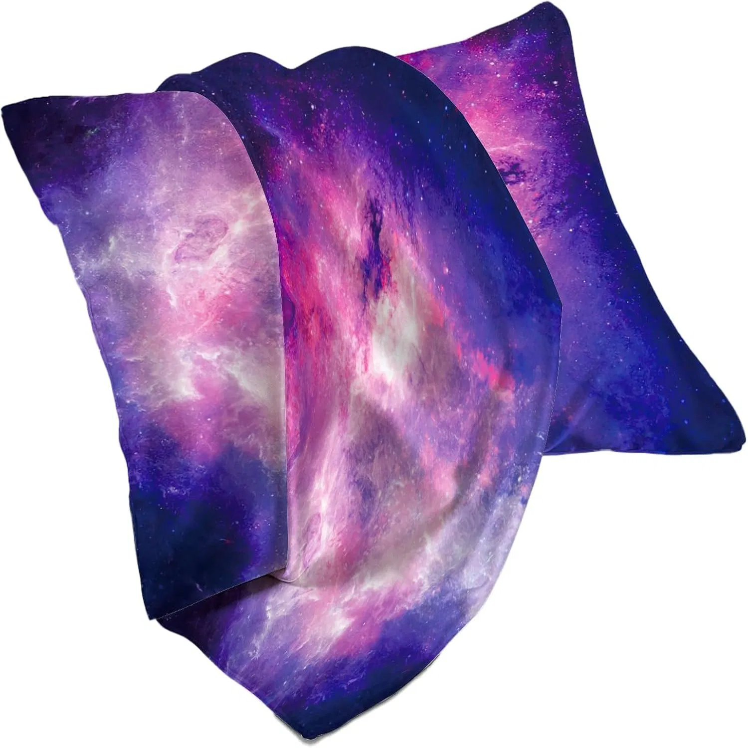 Flower Print Satin Pillowcases with Zipper