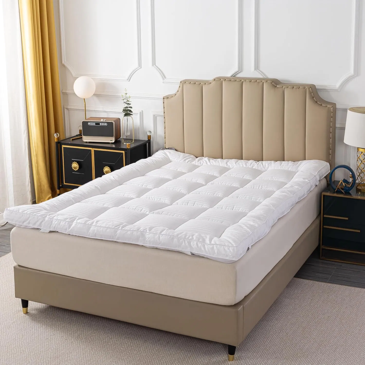 Ultra-Soft Breathable Mattress Topper for Back Pain Relief