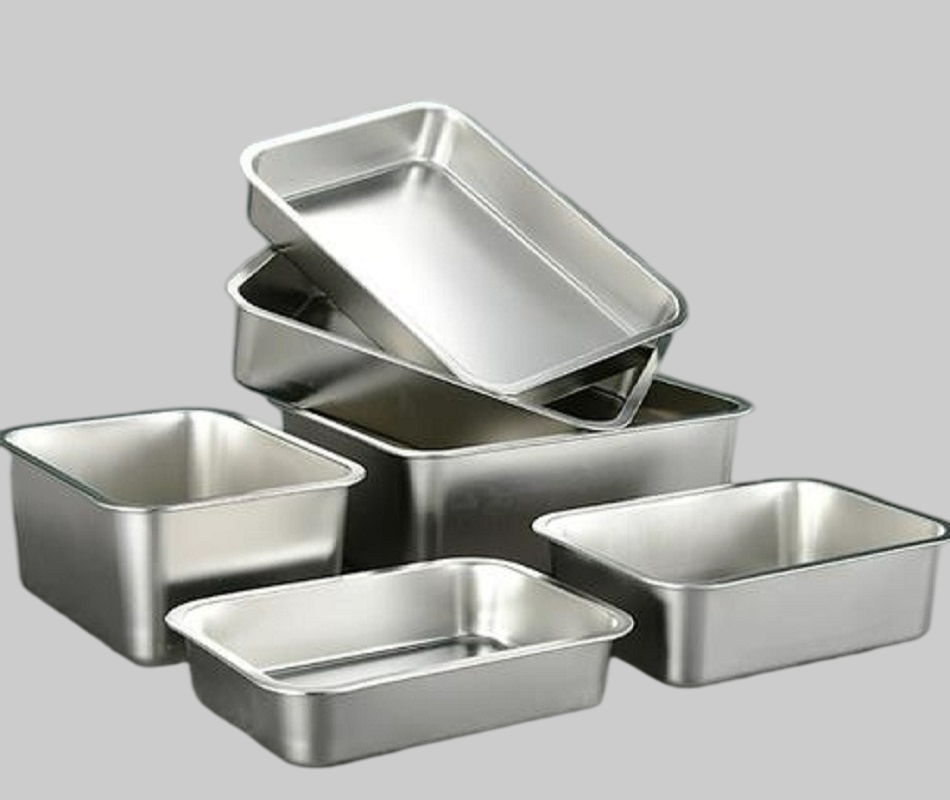 High Quality Stainless Steel Kitchen Utensils Stainless Deep Rectangle Tray