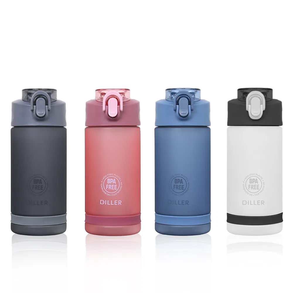 White, Blue, Pink, Grey Plastic Sport Water Bottle with CE / EU