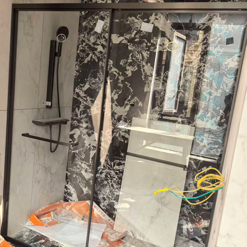 Bathroom Use Sliding Glass Door Shower Partition Wall by Charmo Custom Size