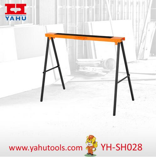 High Quality Adjustable Folding Steel Garden Sawhorse Workbench (YH-SH028)