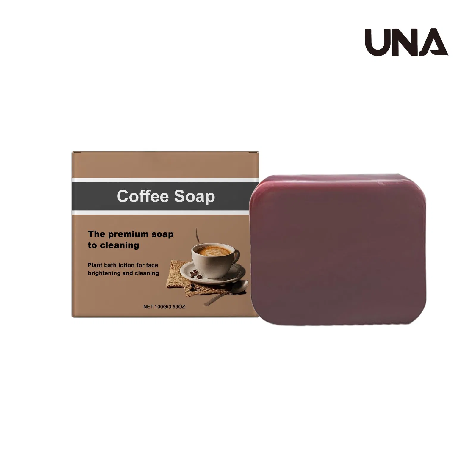 Coffee Facial Cleansing Soap - Coffee Essence for Gentle Cleansing and Nourishing Skin, Moisturizing and Brightening Soap
