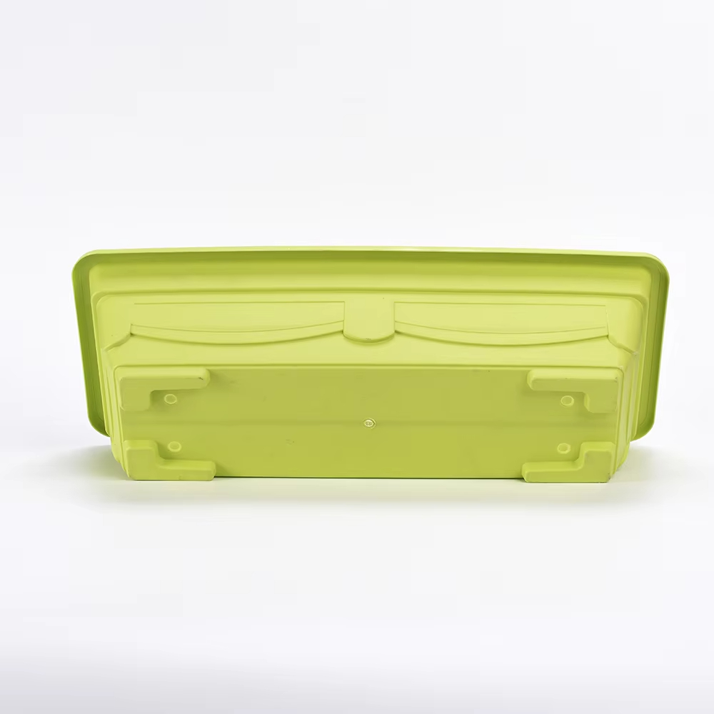 Горшок пластиковый прямоугольный китайский стиль