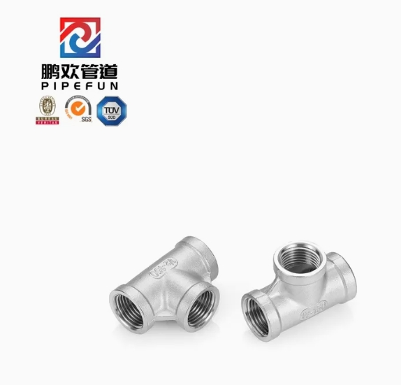 Premium Stainless Steel Female Threaded Tee - Factory Direct Price, Industrial Grade, Durable 304/316 Material, Corrosion-Resistant, Precision-Engineered for Pl