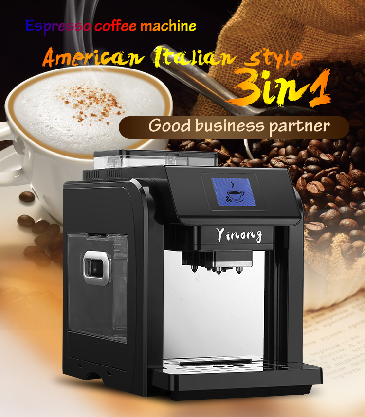 Cafe Maquina Con Leche Espresso Coffee Machine for Office