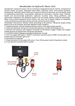 Гидравлическая силовая установка 2200psi 12V для подъемников