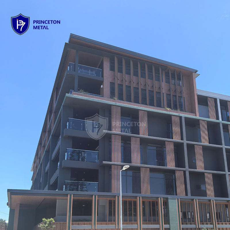 Princeton No Welding Aluminum Timber Look Click on Batten Screen