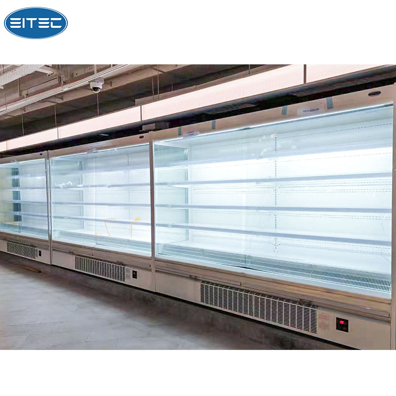 Commercial Supermarket Refrigerator Open Type Multideck Cabinet for Display Beverage Drinks