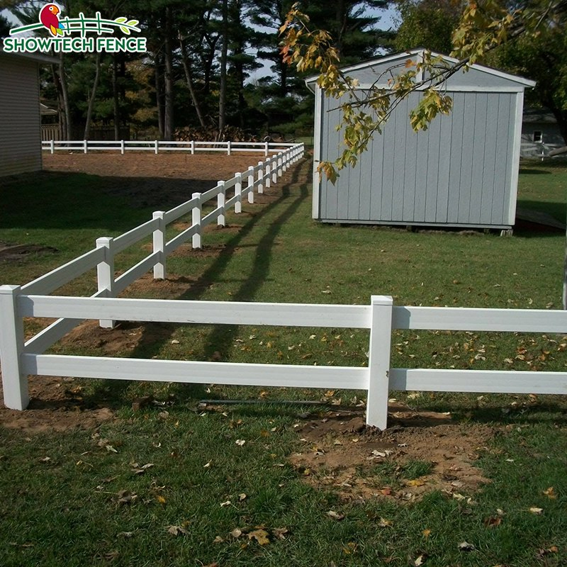 Wholesale 2 Rails Plastic Farm Fencing