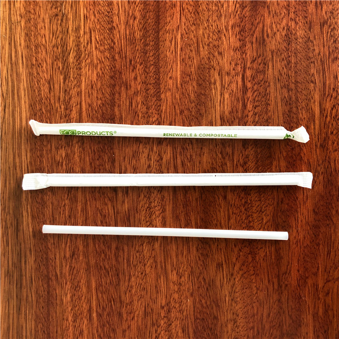 Eco Friendly White Straw Made of PP Plastic for Tea Drinking