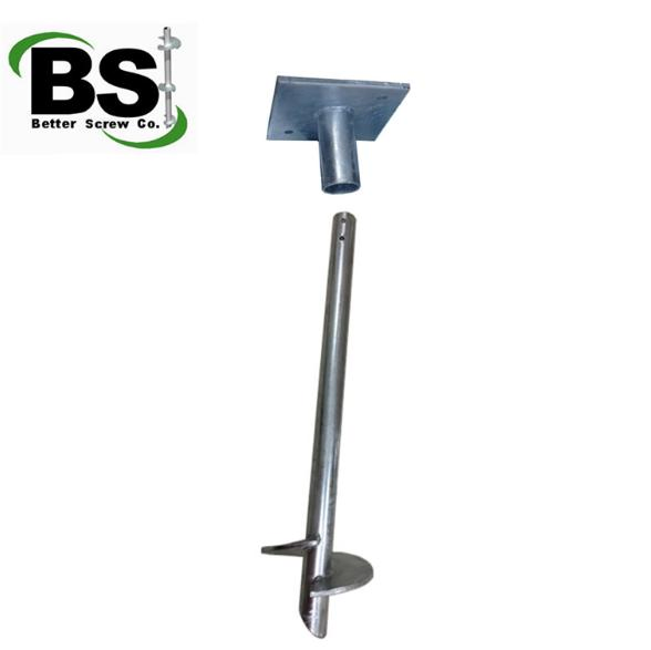 Superior Corrosion Resistant Screw Piers Reliable Helical Screw Pile Producer Galvanized Helical Piles for Foundation System