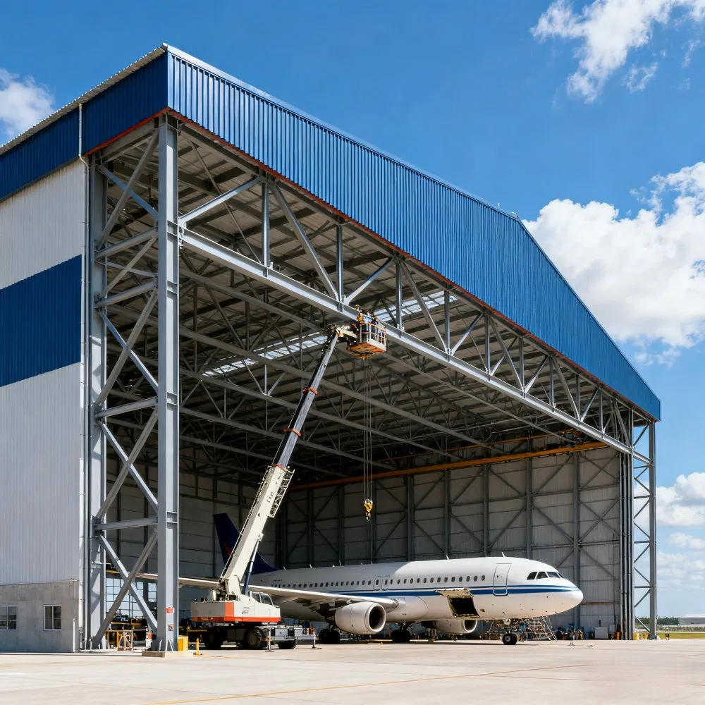 High-Quality Steel Structure Prefabricated Aircraft Hangar for Eco-Friendly Design