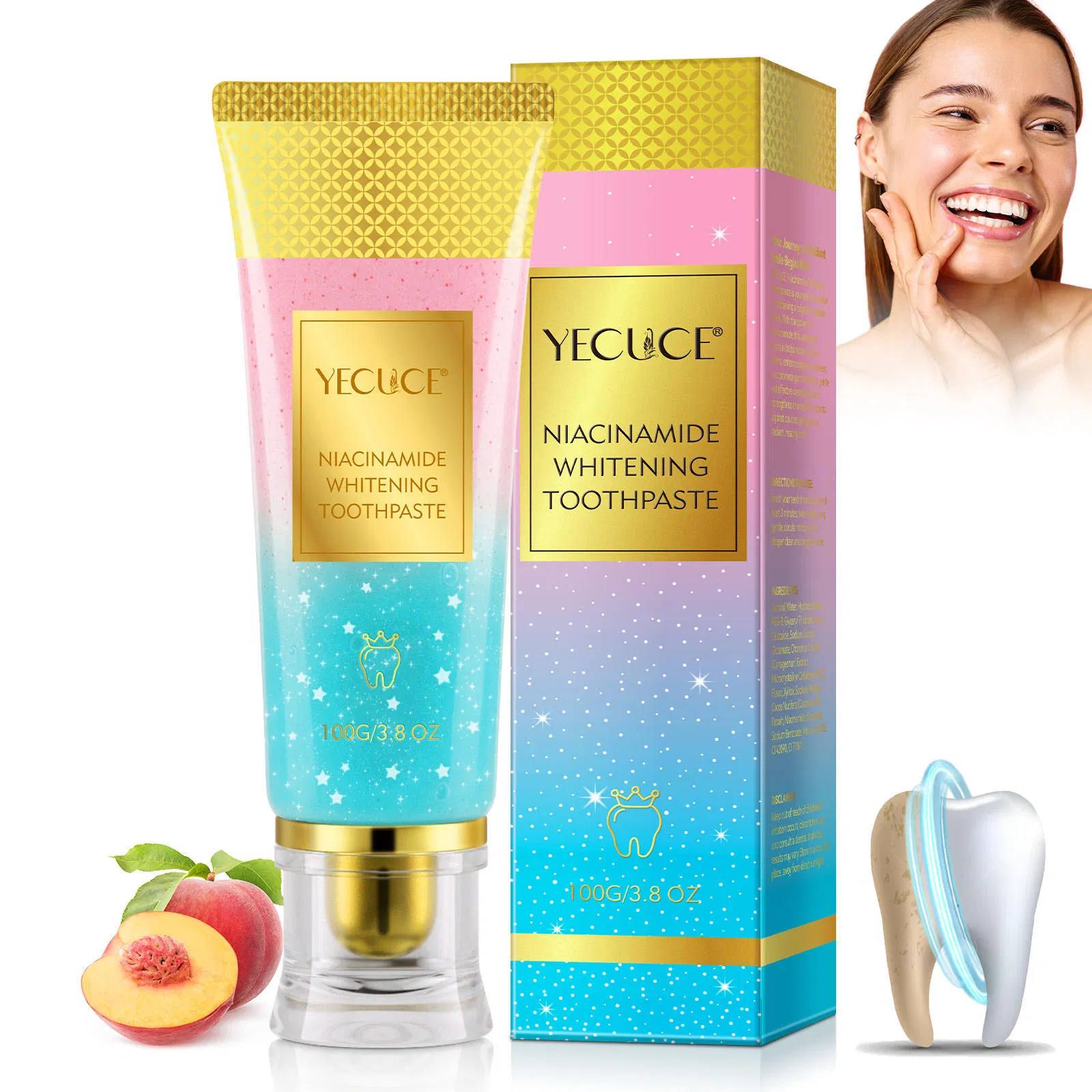 Cool Mint Flavor Sp-4 Probiotics Whitening Toothpaste for Oral Health
