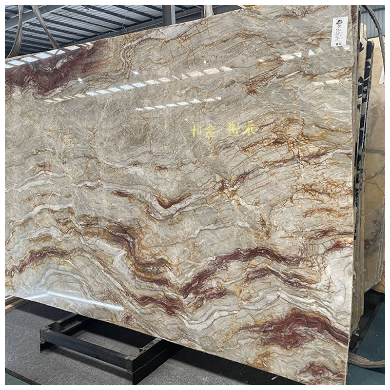 Brazilian Exotic Nacarado Quartzite Slabs for Countertops and Tables